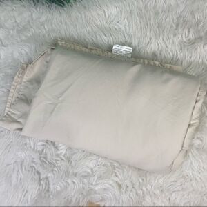 Queen size flat sheet only ivory / cream color .